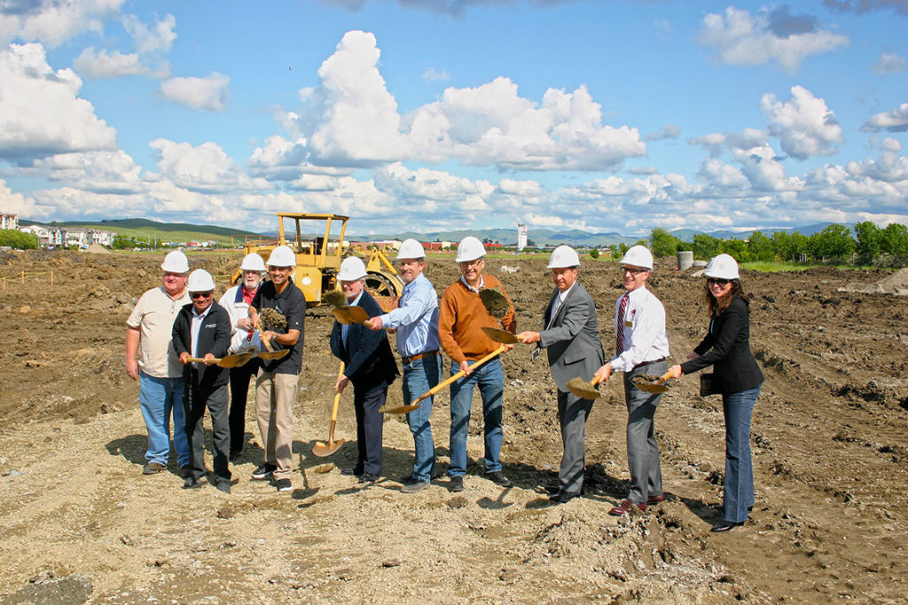 Aloft Hotel Ground Breaking: Huff Employees, Owners, Community Members, and Government Officials