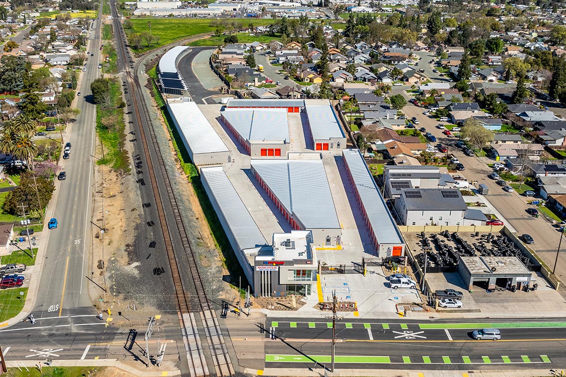 Aerial photo of US Storage Centers in Galt, CA